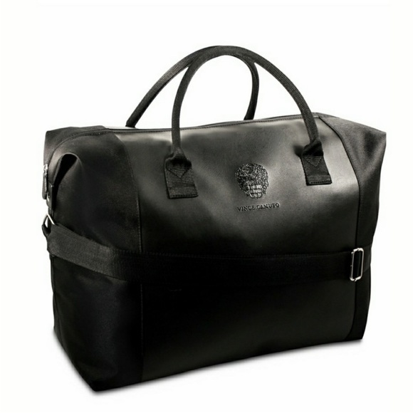 Vince Camuto leather duffle overnight travel bag Unisex - Picture 2 of 9